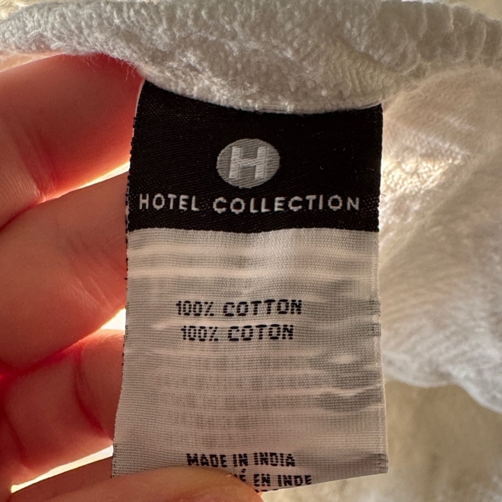 White Hotel Collection shower curtain